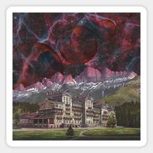 Mars Hotel - Surreal/Collage Art Magnet